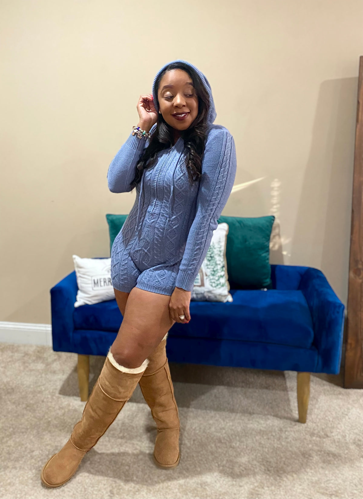 Cozy Romper Denim